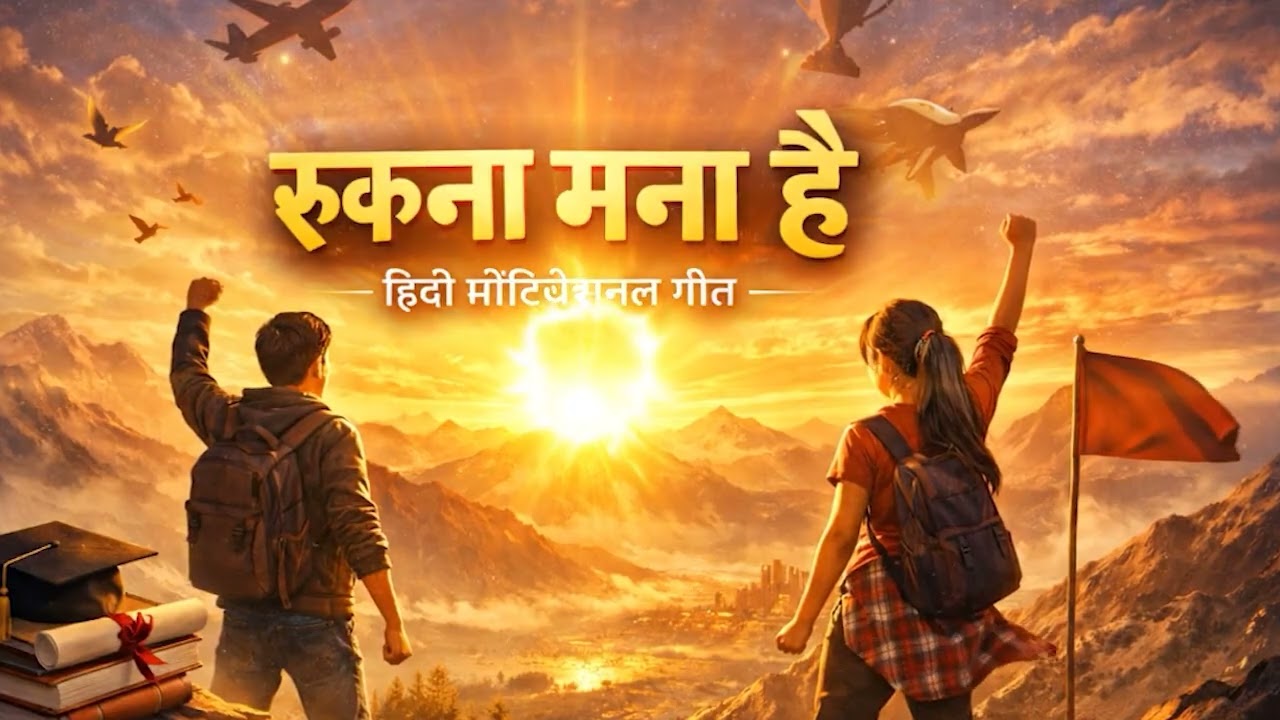 Rukna Mana Hai | Powerful Hindi Motivational Song for Students | Exam & Life Motivation