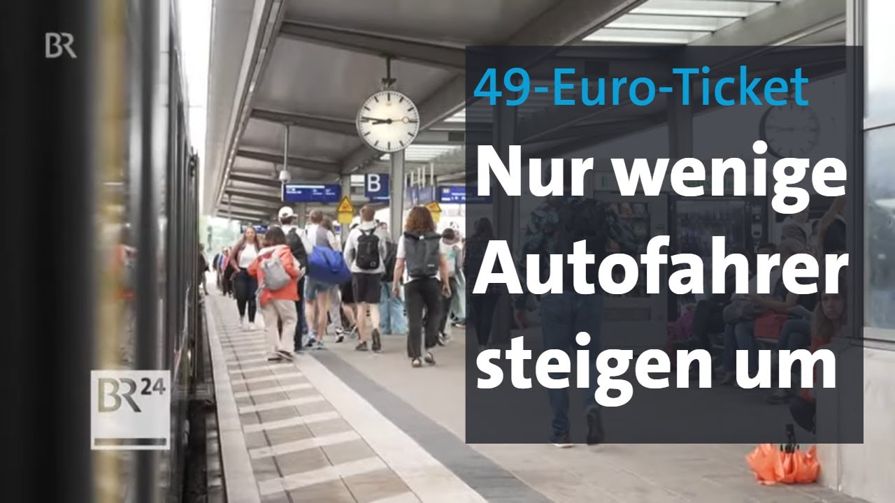 49-Euro-Ticket: Bisher steigen nur wenige Autofahrer um | BR24