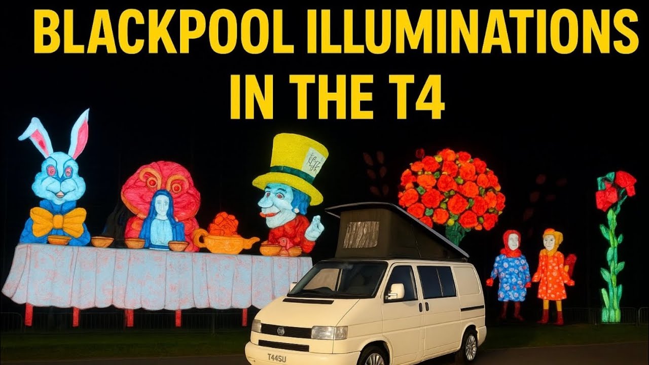 Blackpool Illuminations 2025 | В фургоне T4