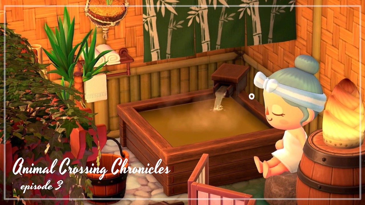 Ep 3 | Ending a Work Day at the Onsen ♨️ | ACNH