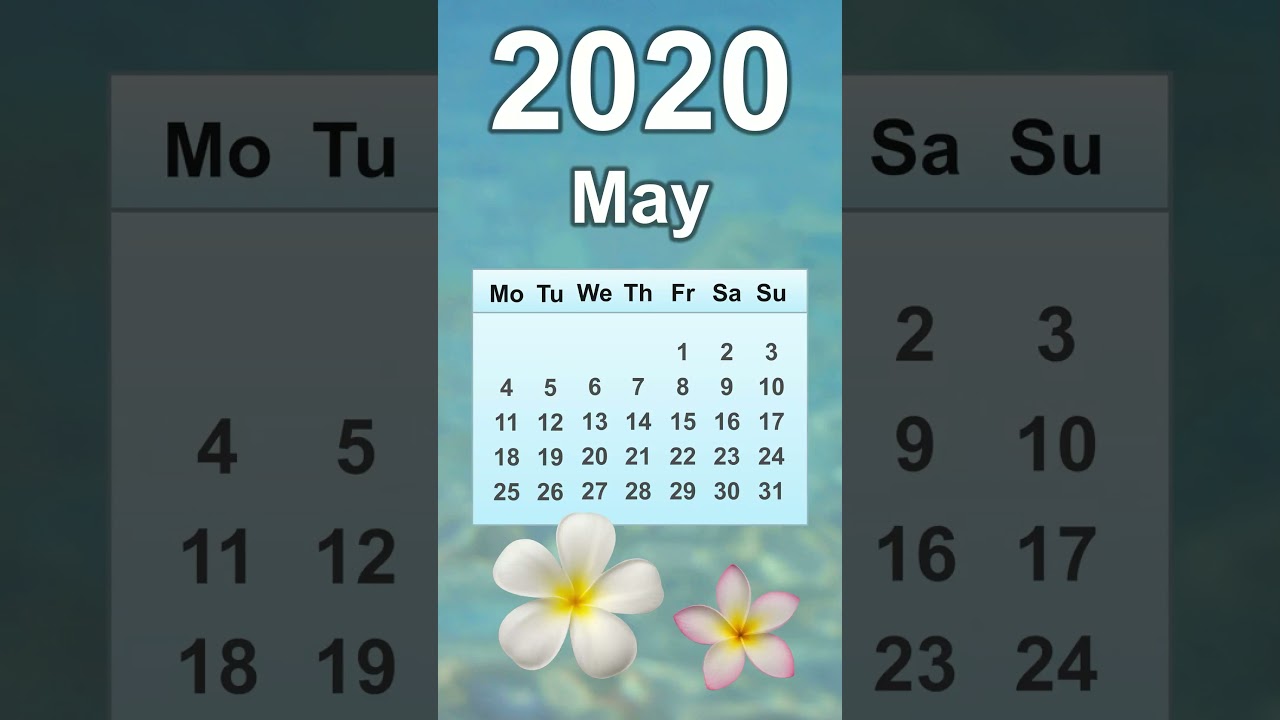 May 2020 Calendar