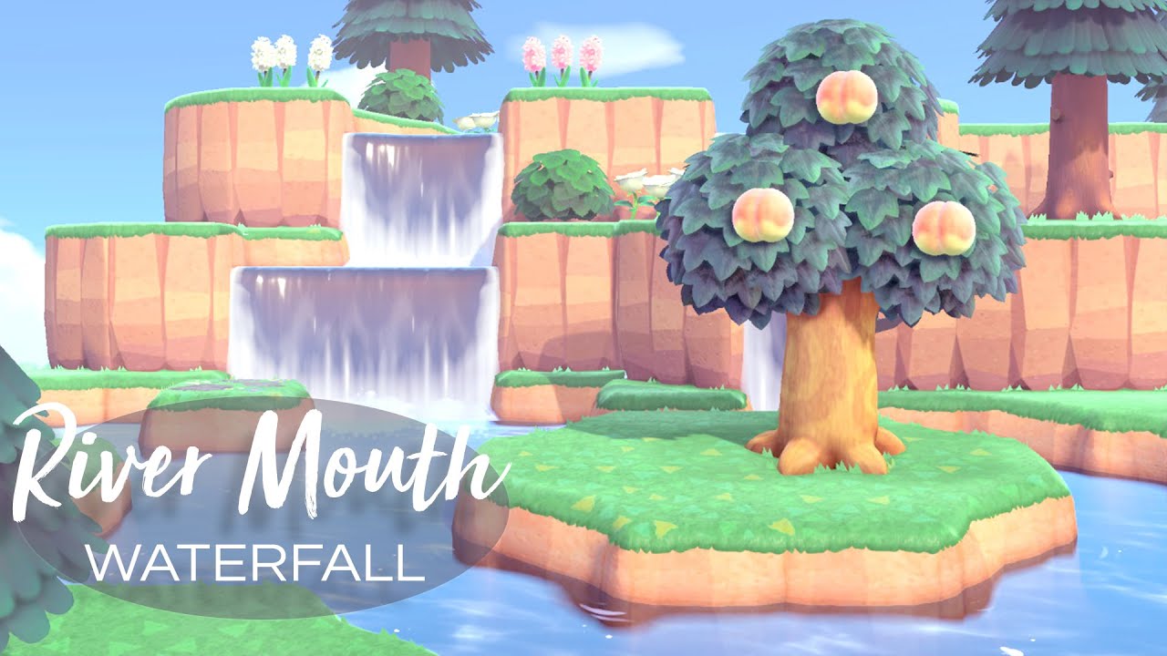 River Mouth / Waterfall Terraforming Speed Build | Animal Crossing New Horizons