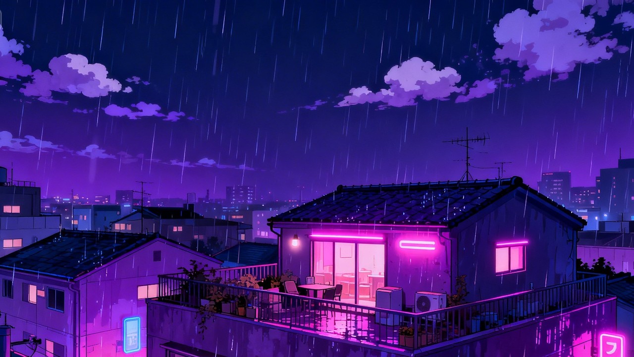 Late Night Tokyo Study Session ☕ Rain Chill Lofi | 勉強用BGM
