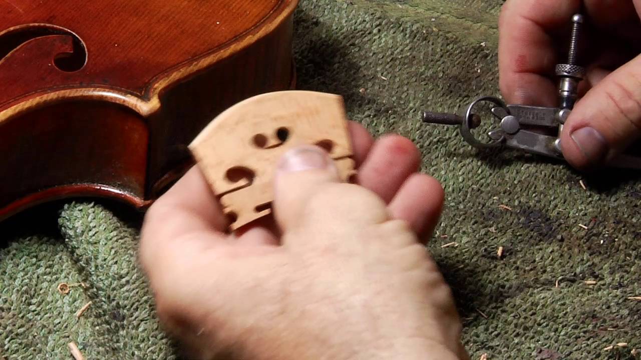 How to fit a violin bridge