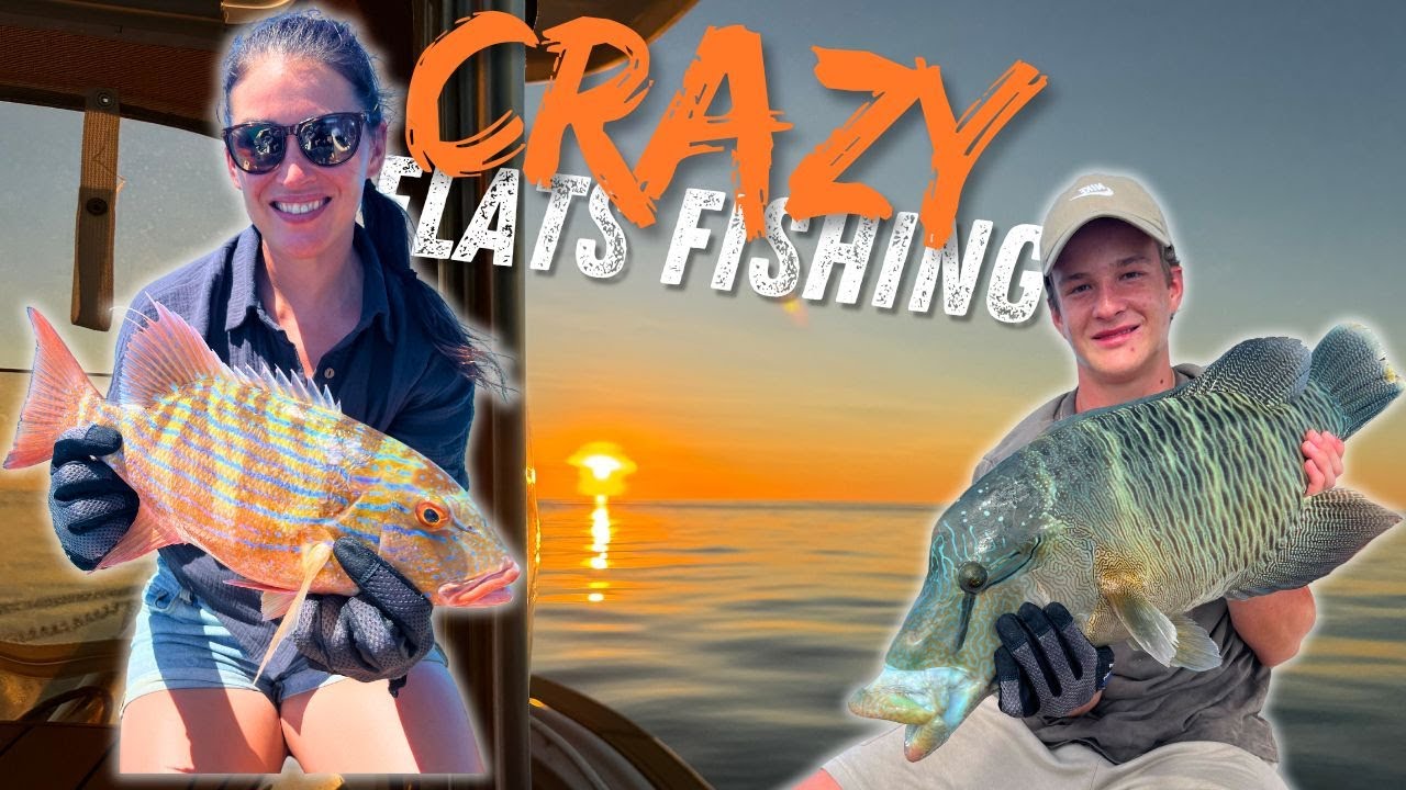 HUGE fish on the Flats! Airlie Beach Fishing with the Family!