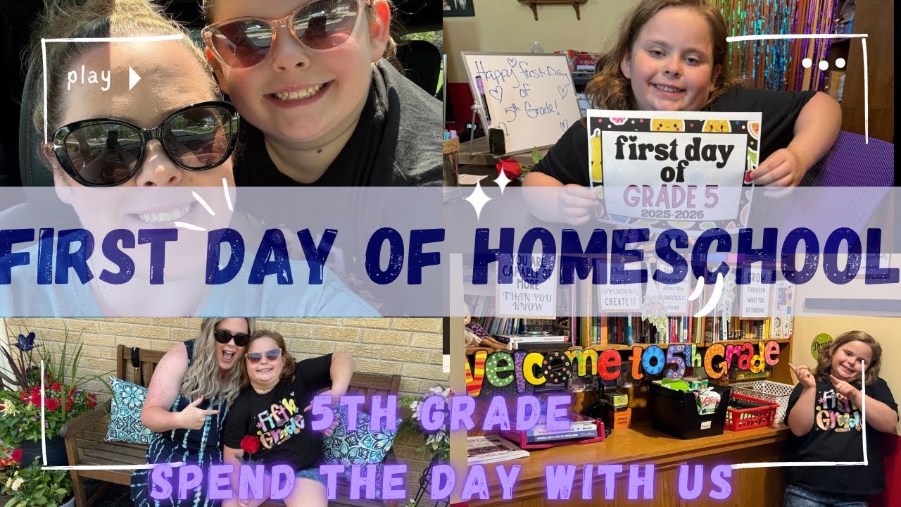 First Day of Homeschool! Fifth Grade | 6th Year Homeschooling 