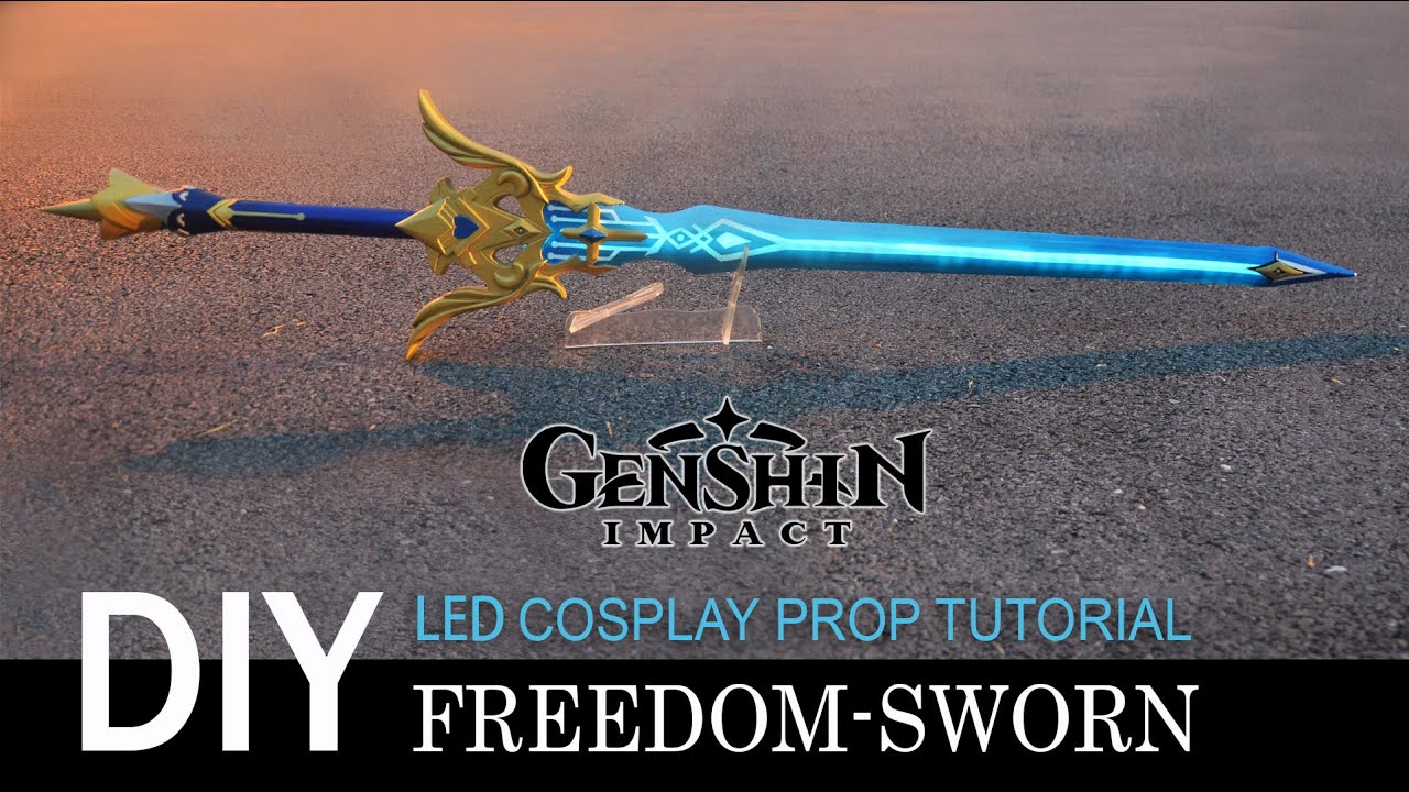 Freedom Sworn - Genshin Impact cosplay prop DIY tutorial kazuha sword 苍古自由之誓
