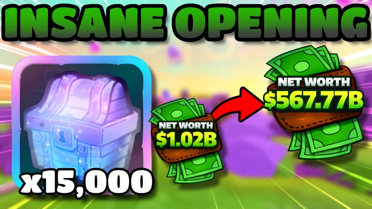 I GOT INSANE NETWORTH BY OPENING 1500 CHESTS.. (SpongeBob TD)