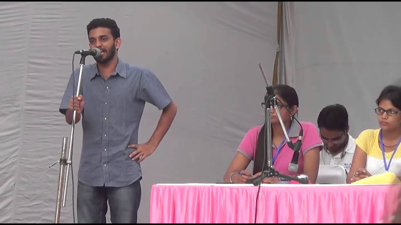 Speech by SFI's Najeeb V R, JNUSU Elections 2014 15