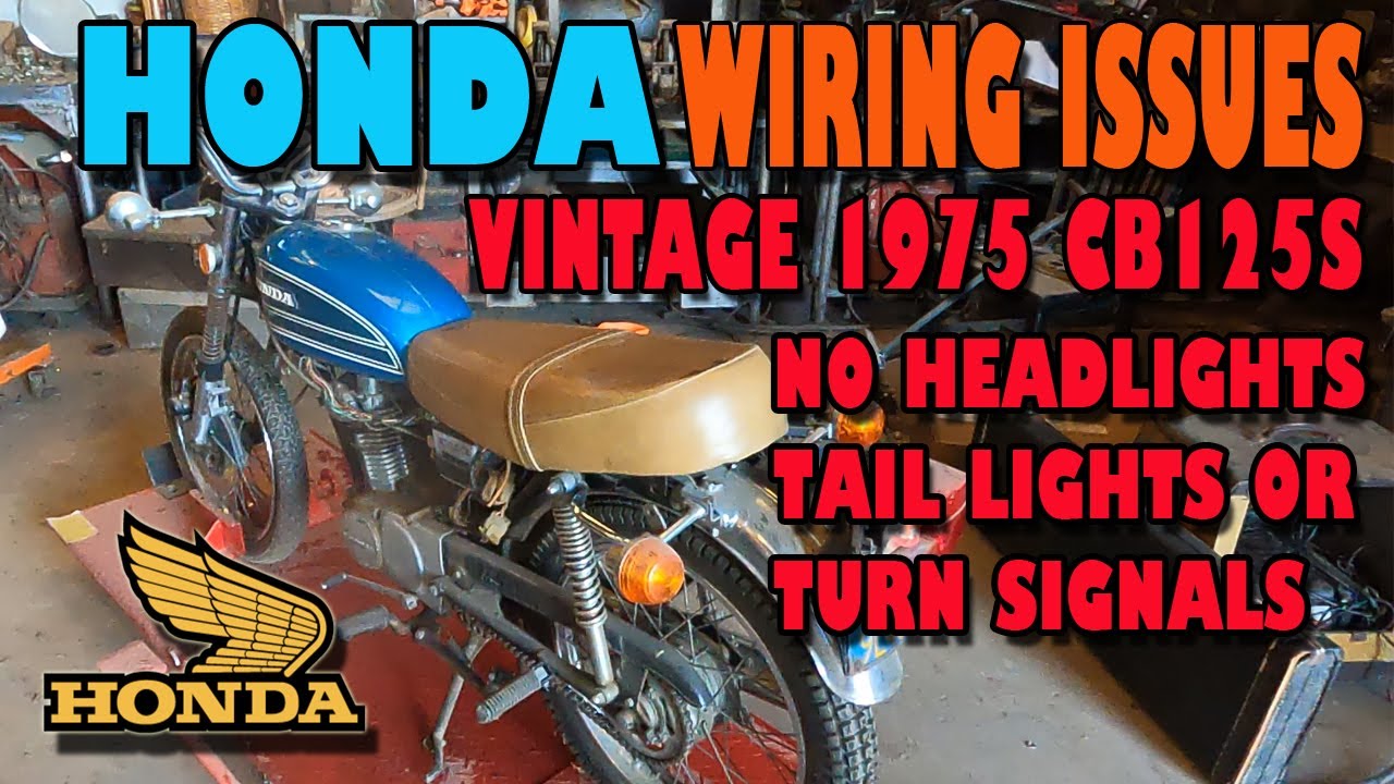 Wiring Issues with The VINTAGE 1975 HONDA CB125S