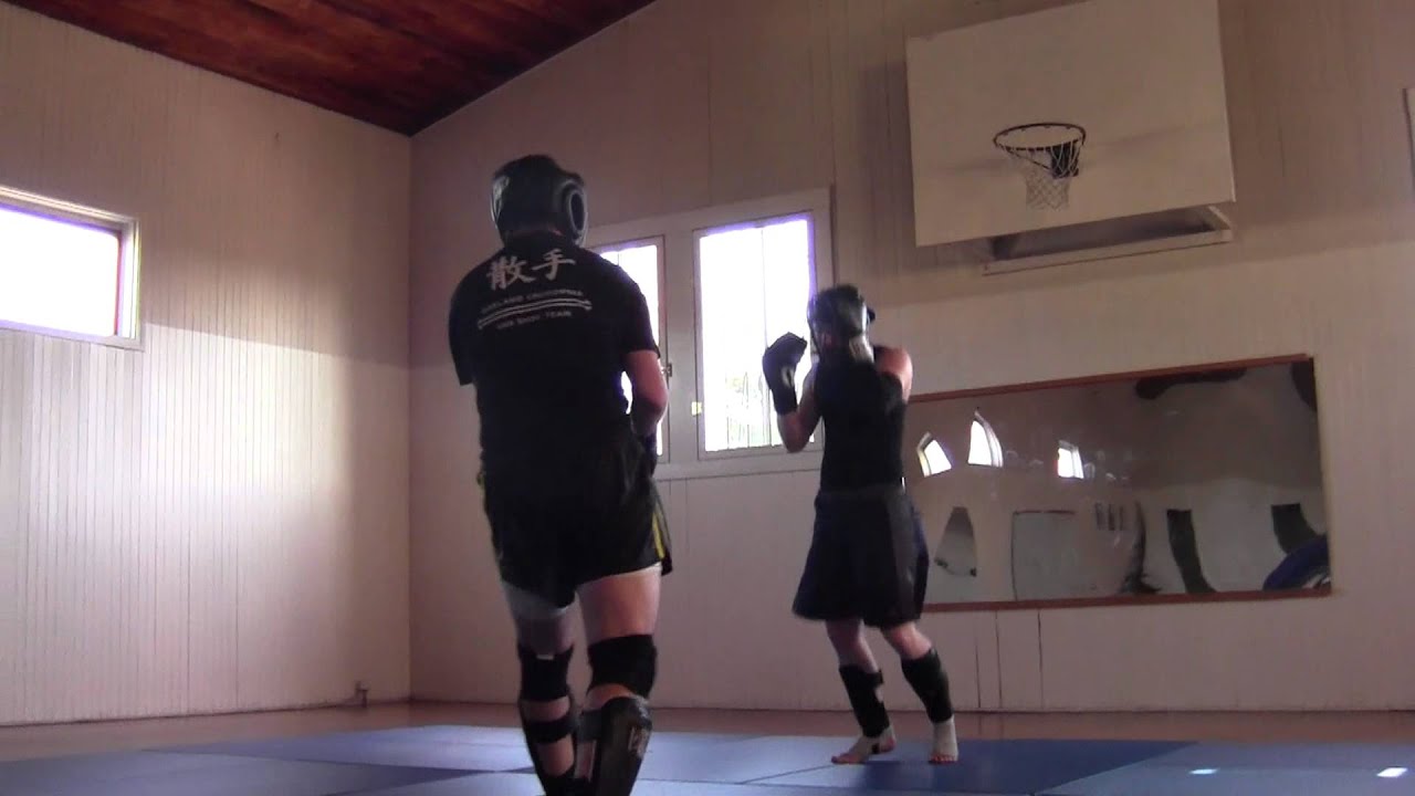 Eduardo vs Chris II (San-Shou sparring at EBM)