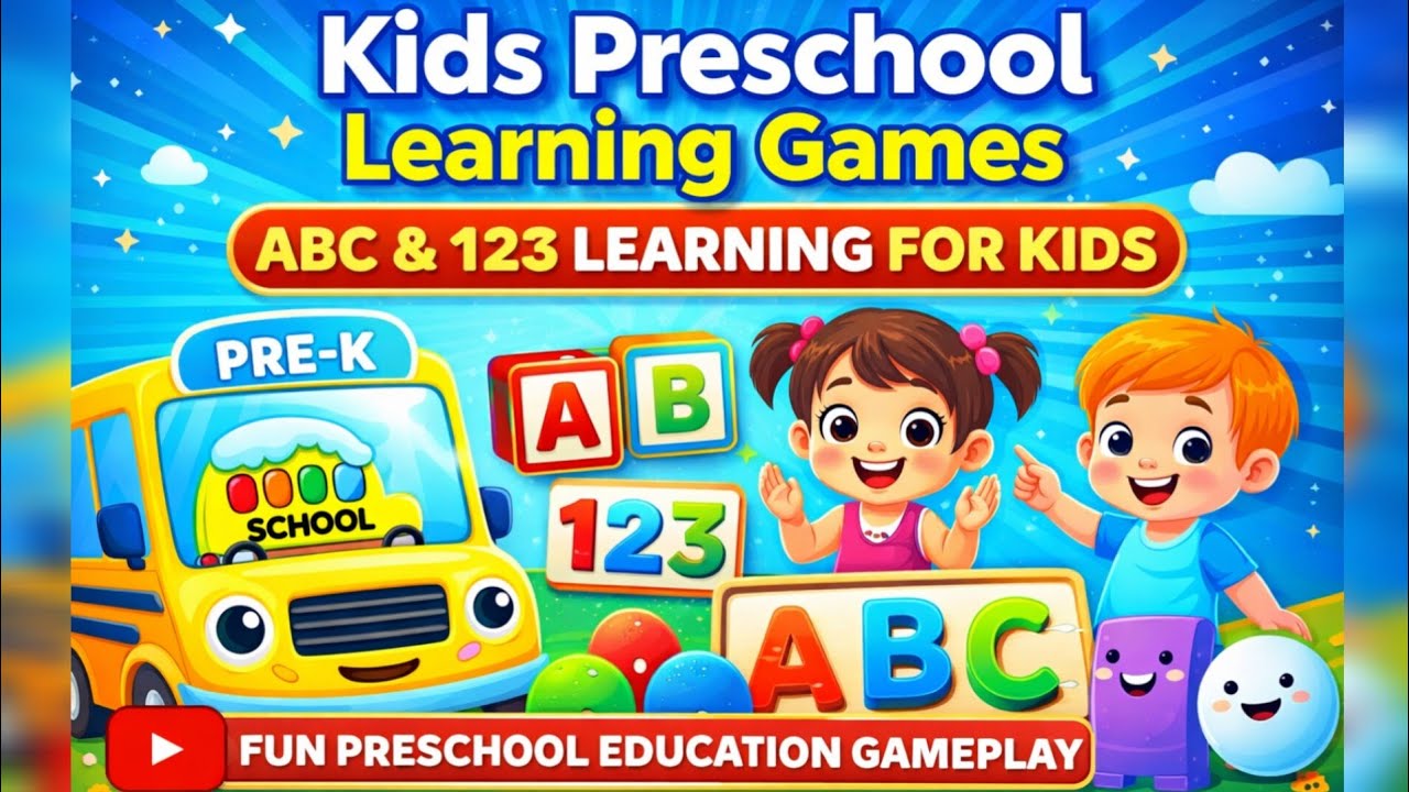 Kids Preschool Learning Games | ABC & 123 Learning for Kids | Fun Preschool Education Gameplay