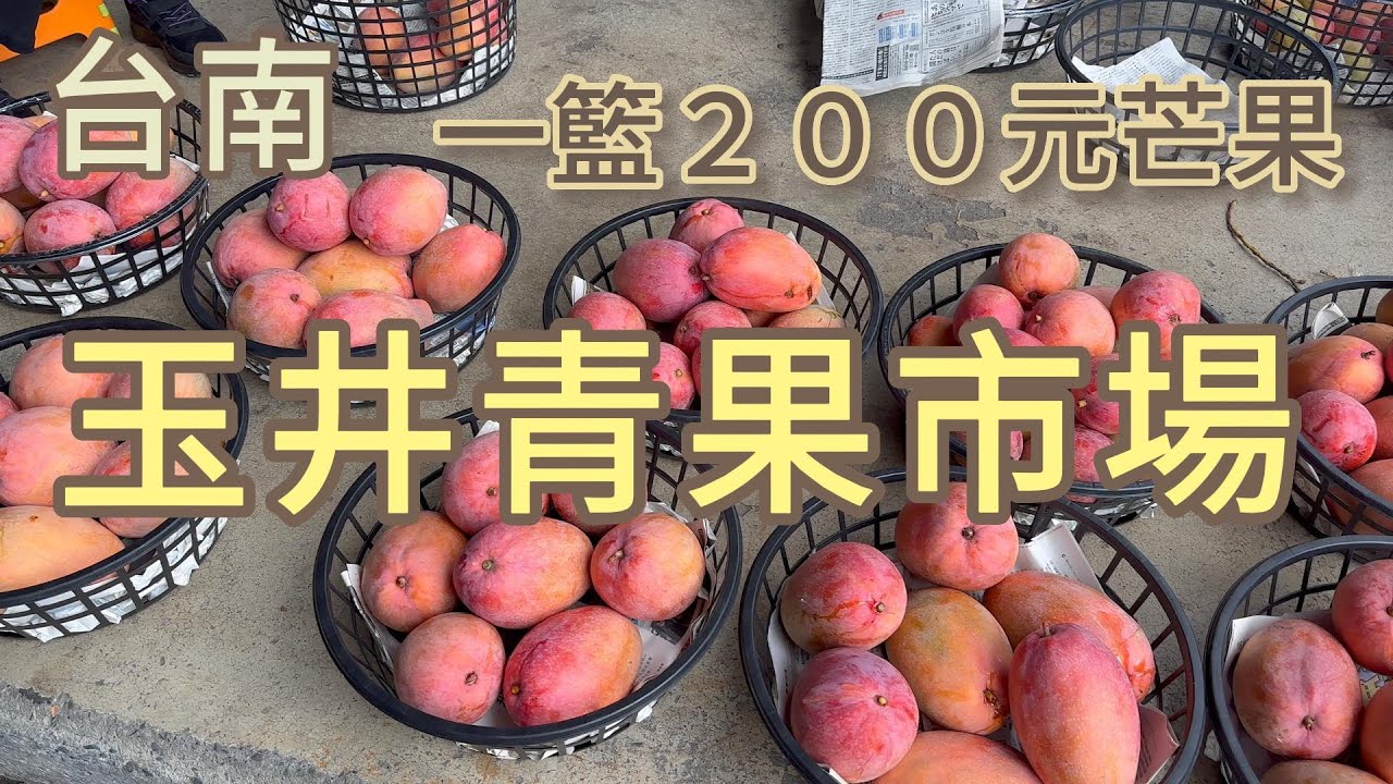 [芒果季］一籃200元！便宜又新鮮的芒果，愛文、玉文、金煌⋯通通便宜賣。#吉寶媽日常#台南#玉井芒果#芒果季#Tainan mango