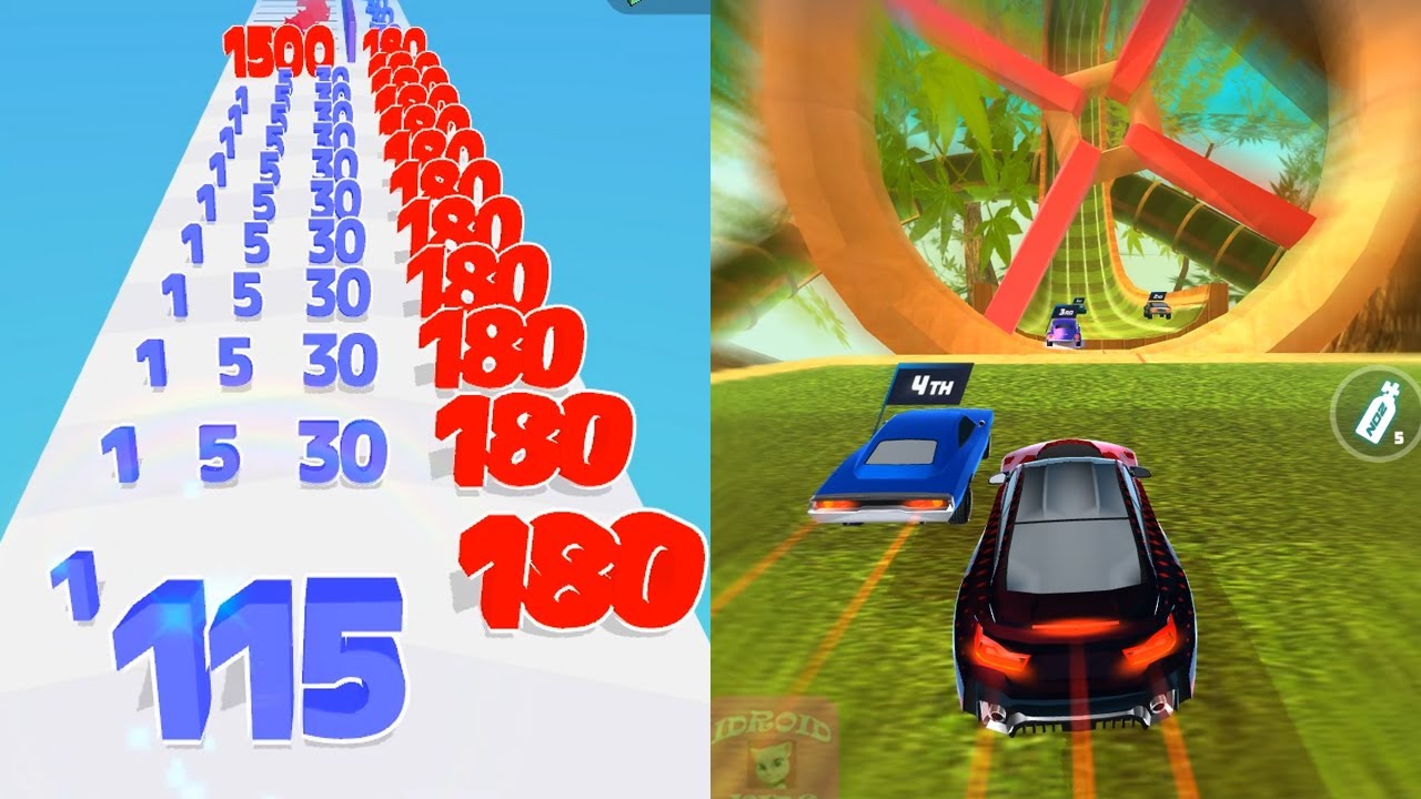 Number Master VS Race Master 3D Gameplay Ep 1 - Which is Better???