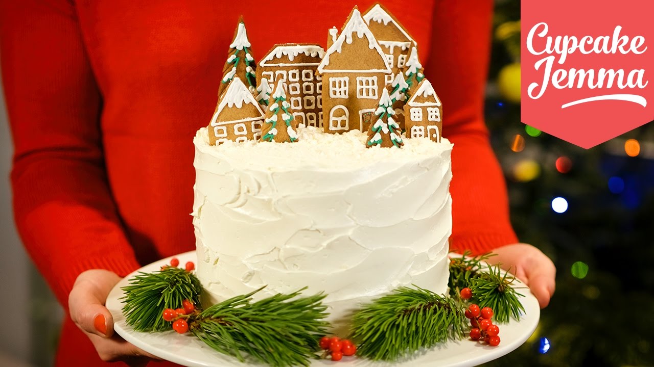 Alternative Double Chocolate Forest Fruit Christmas Cake recipe | Cupcake Jemma