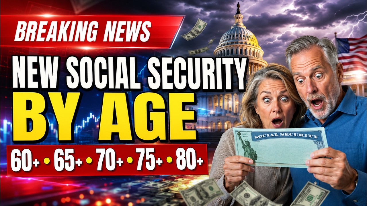 SENIORS 60+, 65+, 70+, 75+, 80+ 🚨 NEW Social Security Amounts by Age JUST RELEASED