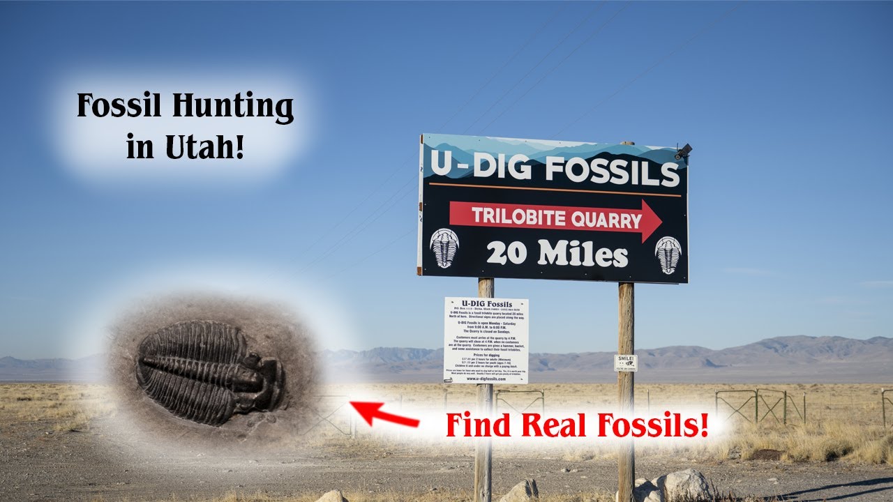 U Dig Fossils, Trilobite Hunting, Utah Travel