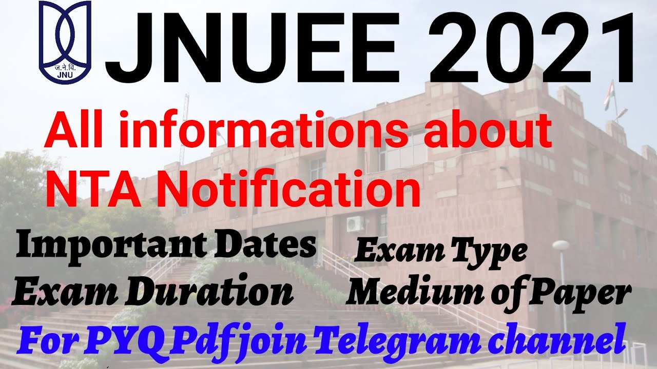 JNUEE 2021 notification
