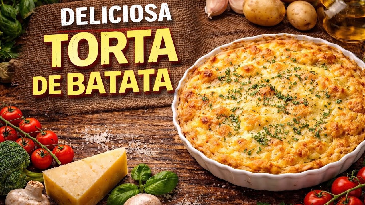 Torta de batata assada
