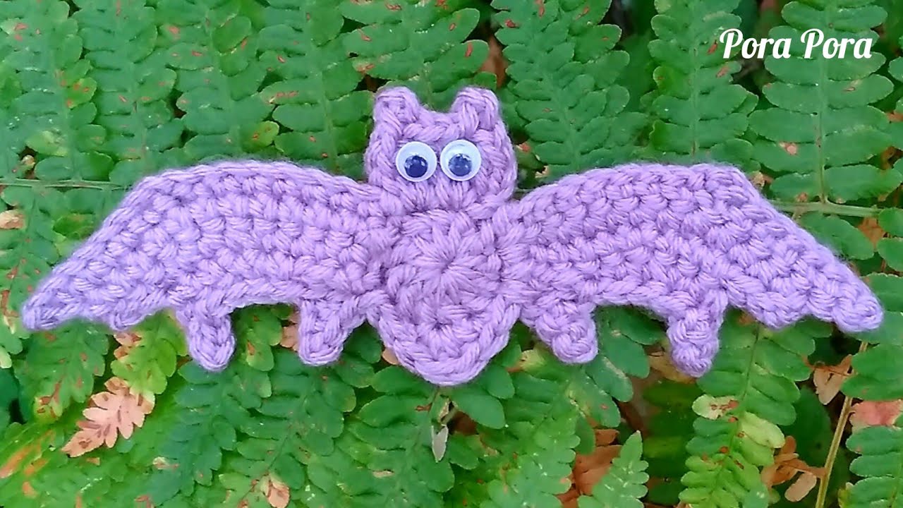 Crochet Bat Applique I Crochet Animal Applique I Crochet Halloween Decorations