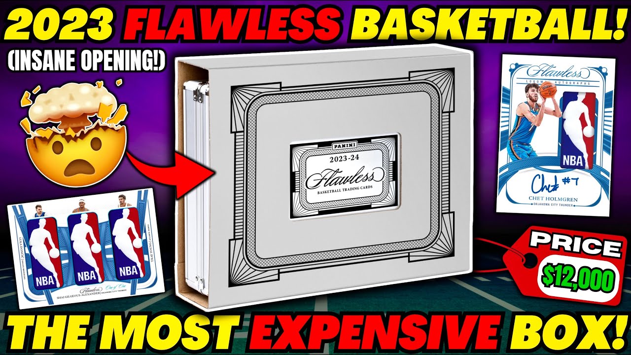 *OPENING A $15,000+ BOX OF BASKETBALL CARDS...🤯 2023 FLAWLESS BASKETBALL HOBBY BOX REVIEW!🏀
