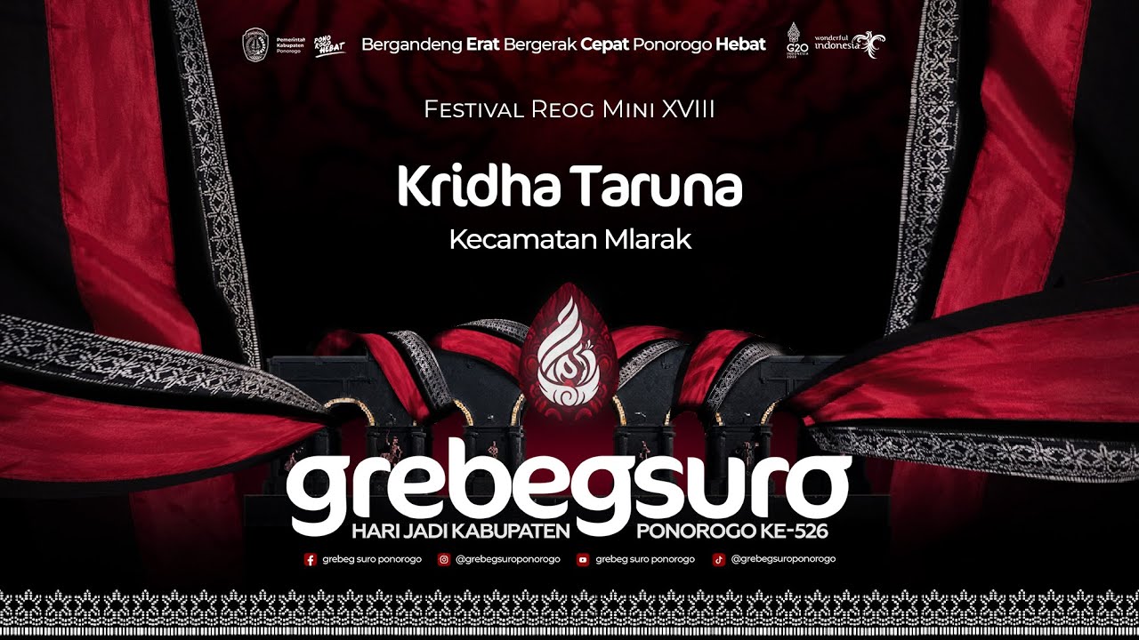 KRIDHA TARUNA - KECAMATAN MLARAK - Festival Reog Mini XVIII - Grebeg Suro 2022