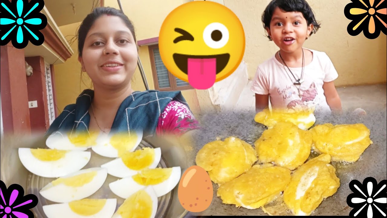 মুনু র কান্ড 🤪 সাথে বানিয়ে দিতে হলো🥚ডিমের পকোড়া...l