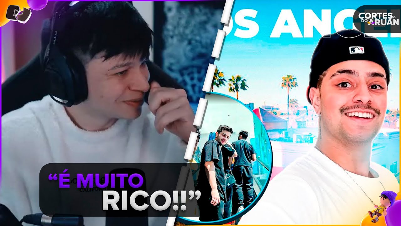 ARUAN REAGE: Um dia comigo em LOS ANGELES! | Vlog (LOUD CORINGA) - Cortes do Aruan