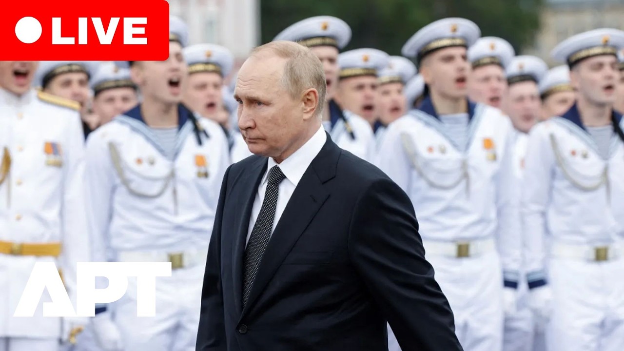 LIVE | Putin Marks Russia's Navy Day At Admiralty Headquarters In St. Petersburg | APT