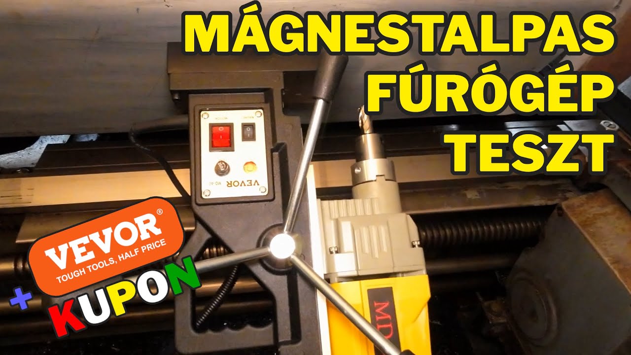 Mágnestalpas fúrógép teszt (e-Gyakorlat #167) #vevor