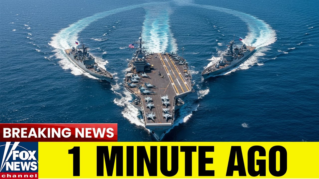 U.S. Aircraft Carrier Surrounded by 3 Russian Warships - Then THIS Happened...