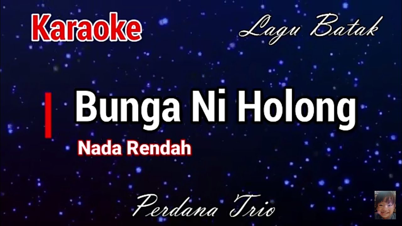 Karaoke : Bunga ni Holong (nada rendah)