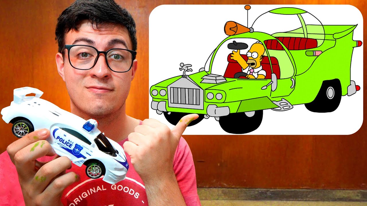 Convertí un Auto de Juguete en el Auto de Homero
