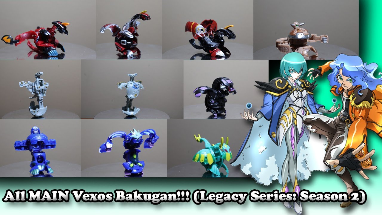 All Main Vexos Bakugan!!! (Legacy Series: Season 2)