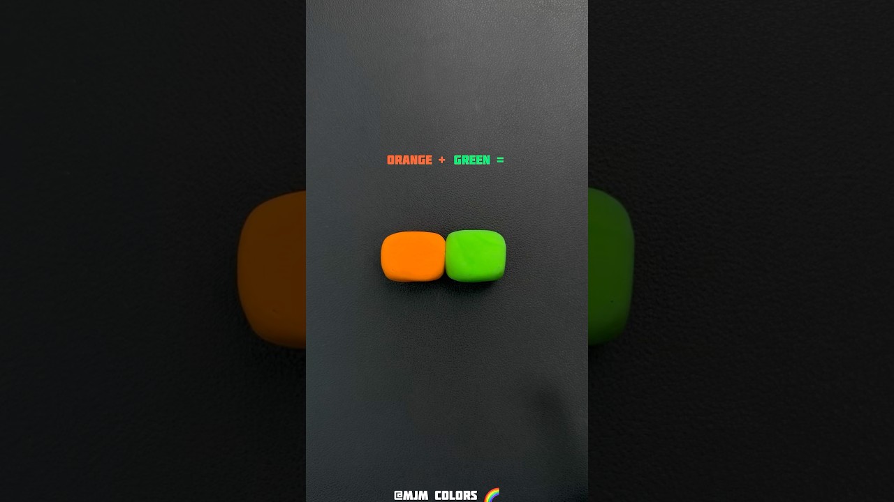 Orange + Green = ??? 🤯 Unexpected Color Mixing!