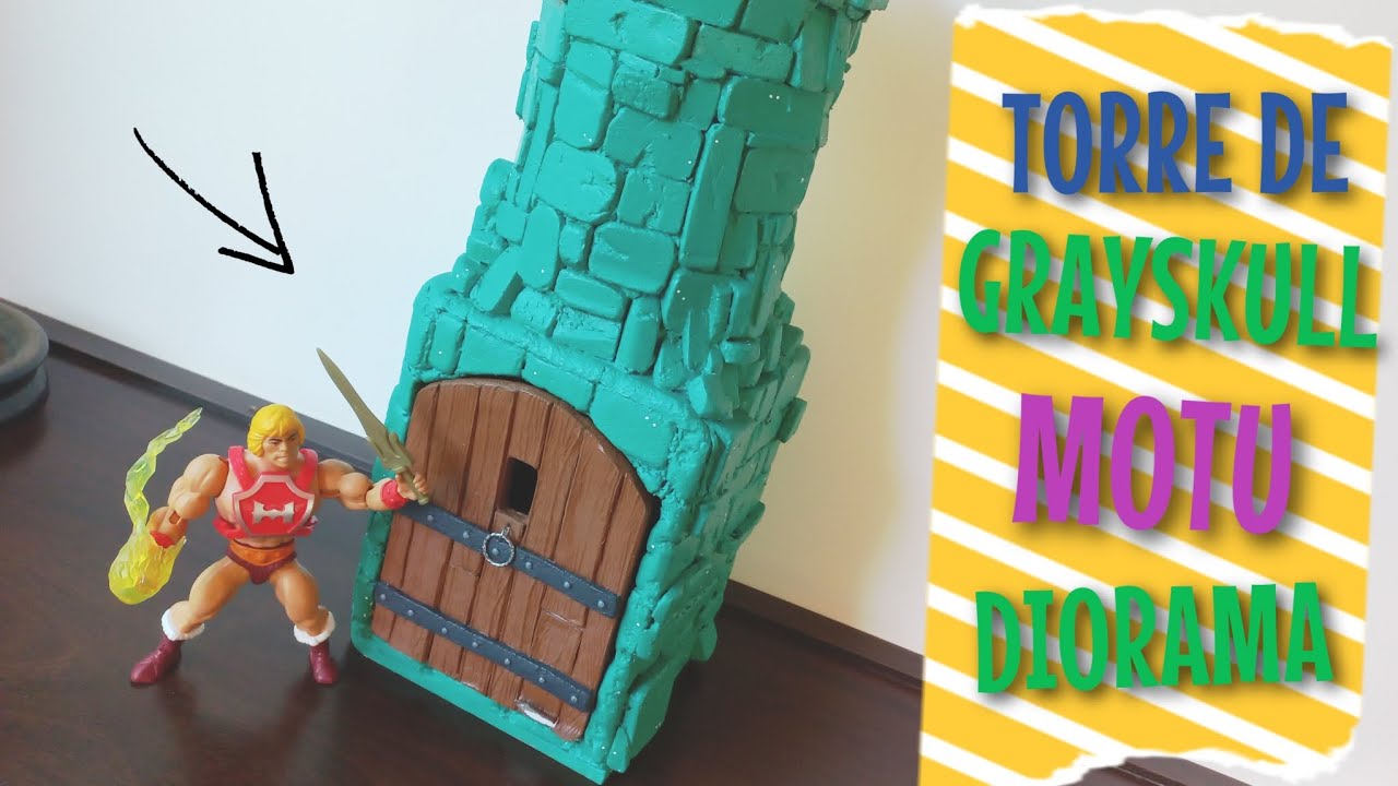 TORRE DE GRAYSKULL (GRAYSKULL TOWER ETERNIA PLAYSET) MOTU ORIGINS DIORAMA - HE-MAN DIY CUSTOM