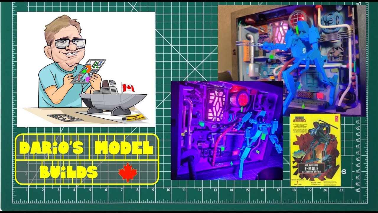 Model Build - E-Male UV Neon Fluorescent Diorama