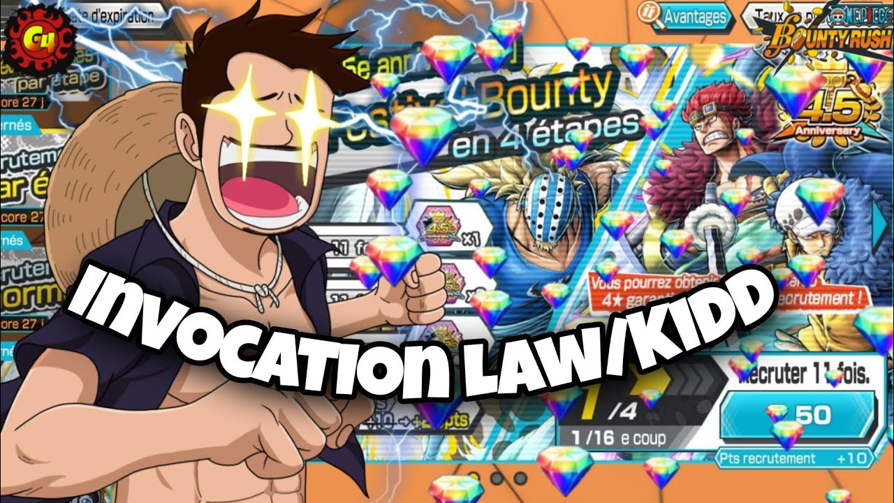 Je voulais pas craquer mais...Invocation/gameplay Kid/Law One piece bounty rush | OPBR