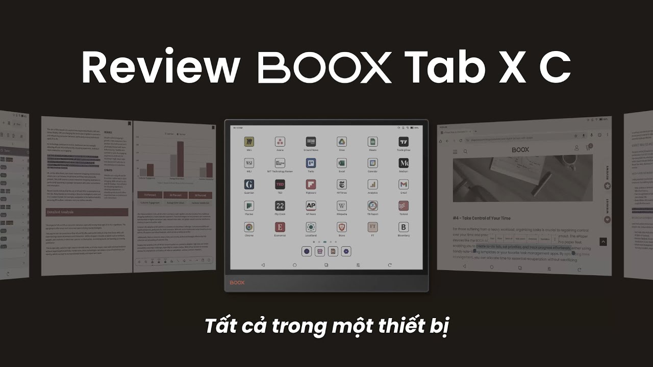 Review BOOX Tab X C: Đọc - Ghi chú - Làm việc đỉnh cao!