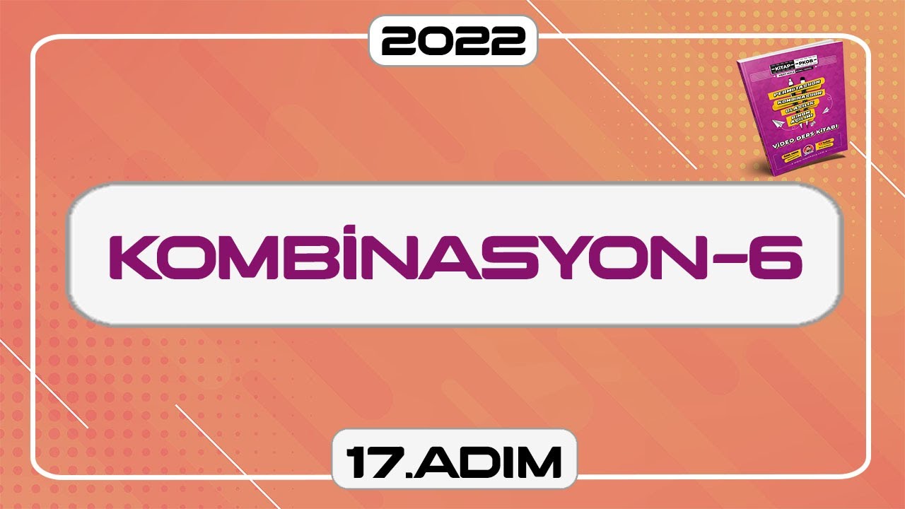 Kombinasyon-6 | Özdeş Nesne Dağıtımı (Ayraç Yöntemi) | 17.Adım | PKOB Kampı #merthoca #konuserisi
