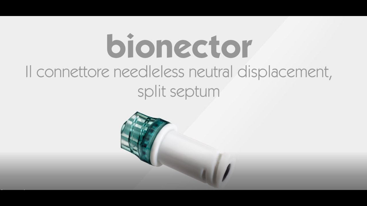 Bionector, il sistema needleless neutral displacement split septum -  Vygon