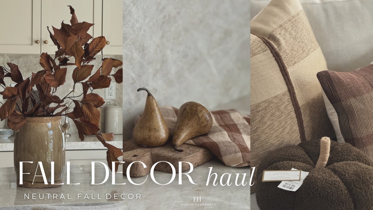 NEW 2025 Fall Home Decor Haul || HomeGoods, Magnolia Home, Pottery Barn, West Elm & Crate and Barrel