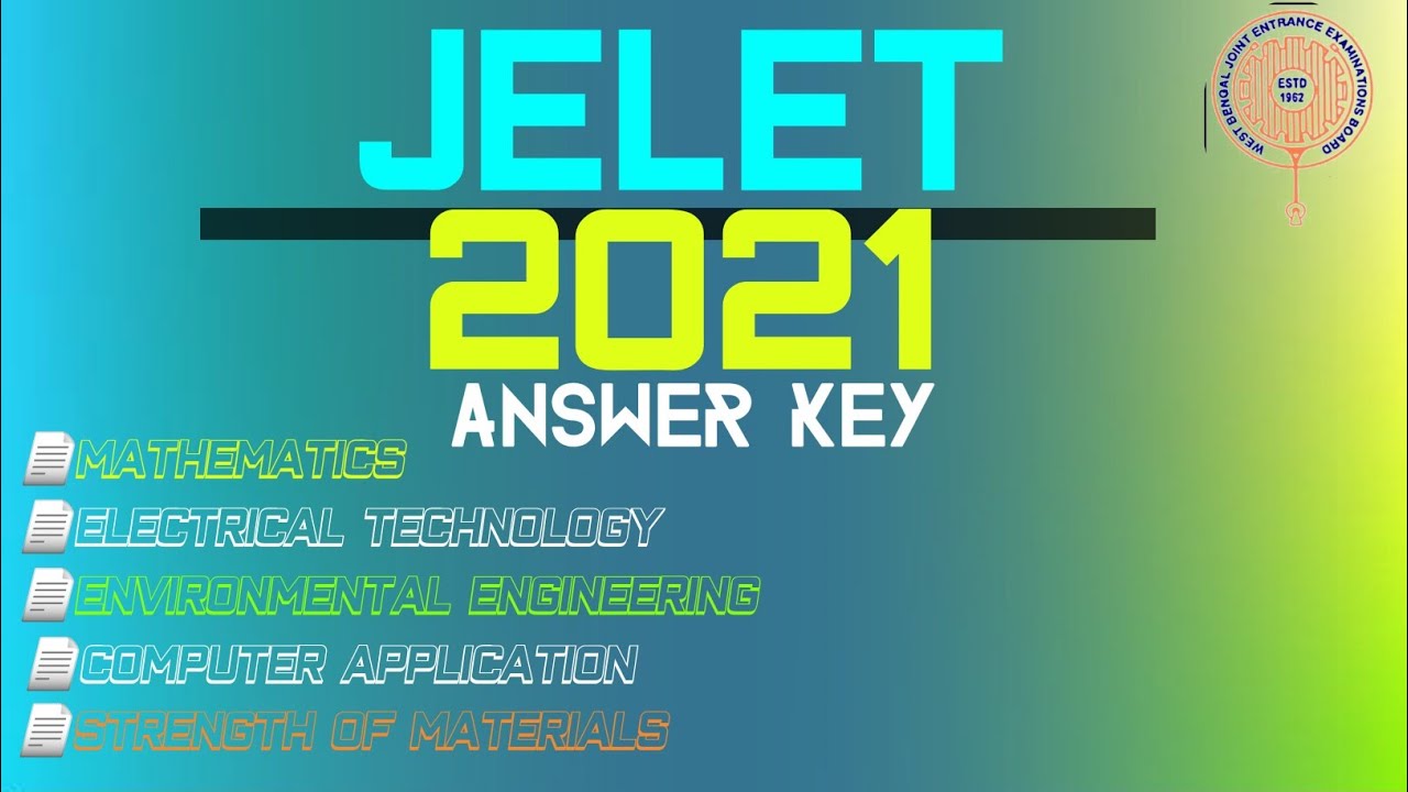 jelet 2021 answer key || jelet question paper with answer