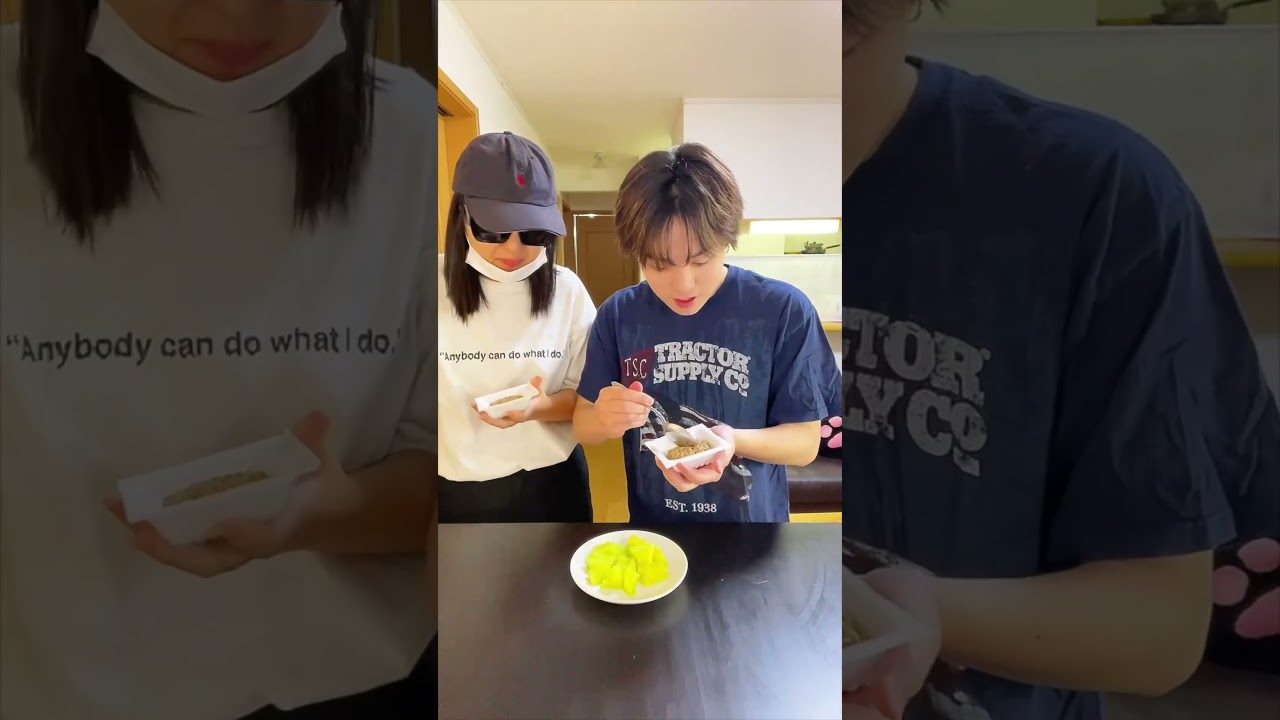 メロンと納豆を合わせると「ナポリタン」て本当？　#検証 #tiktok #実験 #リクエスト #やってみた #日常vlog #vlog