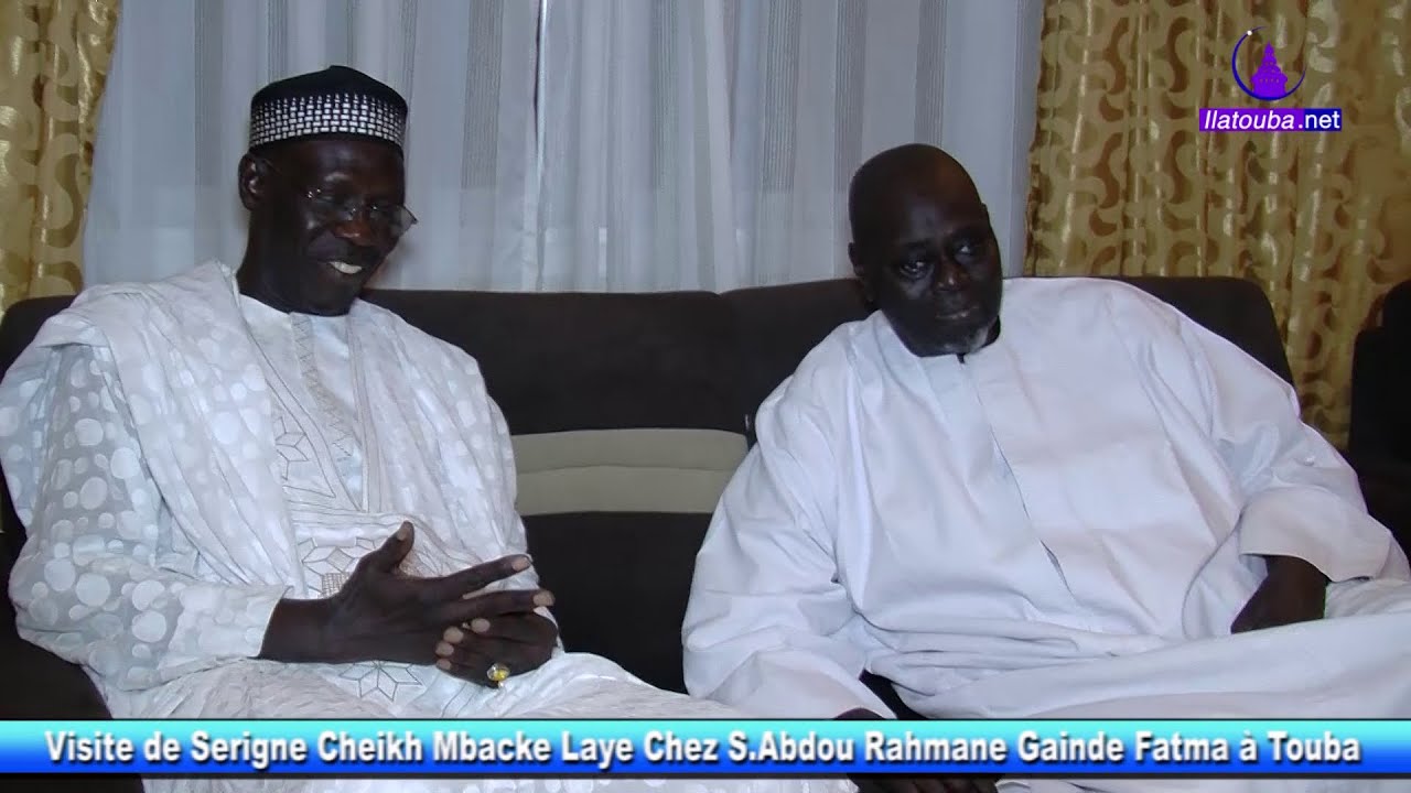 Visite de Serigne Cheikh Mbacke Laye chez Serigne Abdou Rahmane Mbacke  Gaindé Fatma à Touba