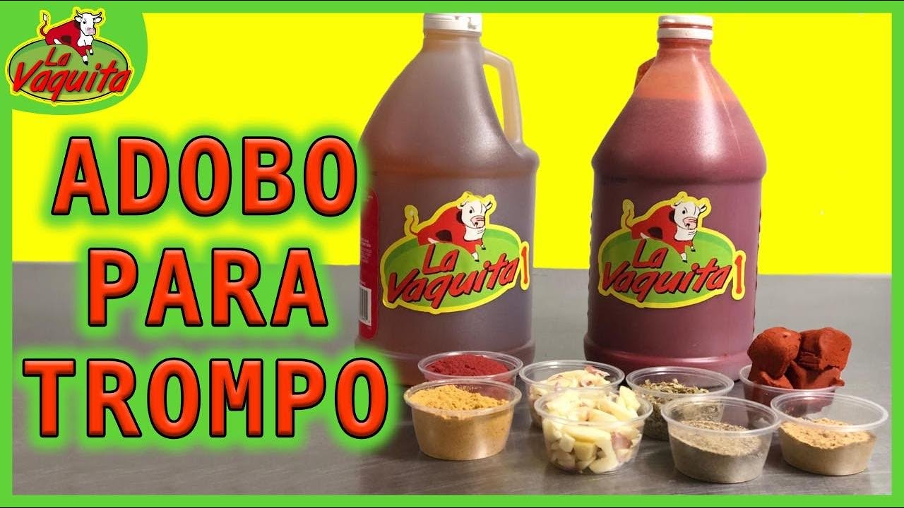 PREPARANDO ADOBO PARA TACOS DE TROMPO | LA VAQUITA