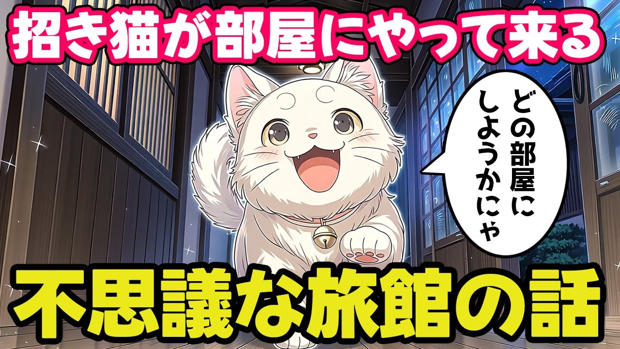 【不思議な話】招き猫が夜な夜な部屋にやってくる不思議な旅館【ゆっくり】