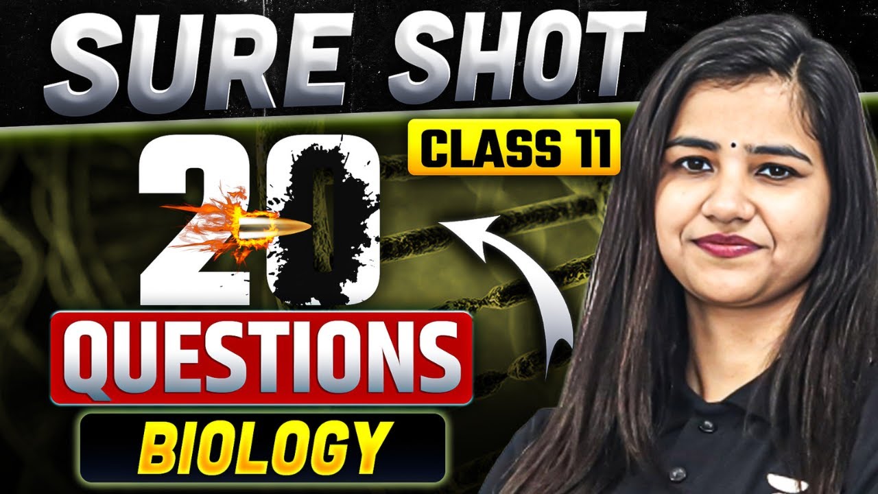 Class 11 Biology | Top 20 Sure Shot Questions | Half-Yearly Exam 2025 | By Pooja Ma’am
