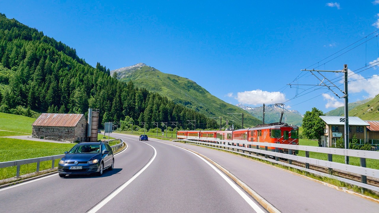 Gotthard Pass Scenic Drive 4K | Switzerland | Wassen to San Vittore