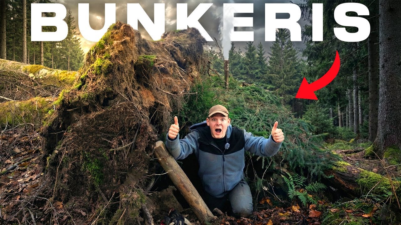 Pastačiau Slaptą Bunkerį Miške ir Praleidau Ten Naktį